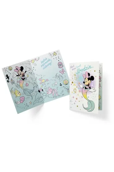 Kukartka Karnet B6 DS-019 Urodziny Myszka Minnie syrenka