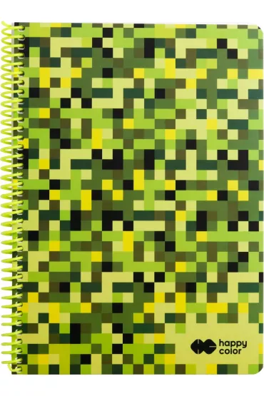 Happy Color Ko�onotatnik PIXI GREEN, A4, 80g, 80 kartek w kratk� kratka 80 kartek