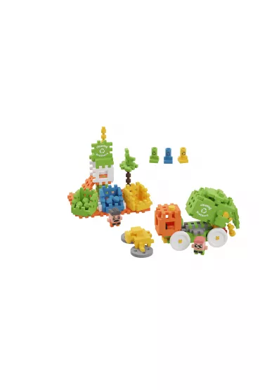 Mini Waffle City Klocki konstrukcyjne Mini Waffle 148 element�w City �mieciarka MARIOINEX 903131