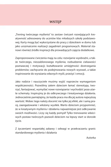 Trening tw�rczego my�lenia cz. 5 - Danuta Klimkiewicz
