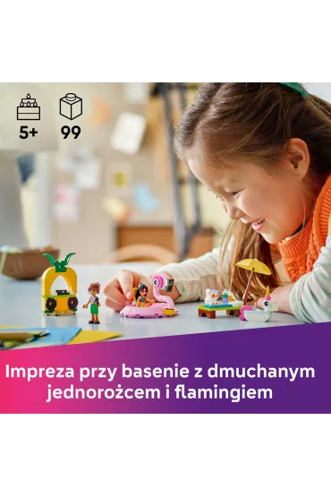 LEGO Friends Impreza na basenie z jednoro�cem i flamingiem 42658