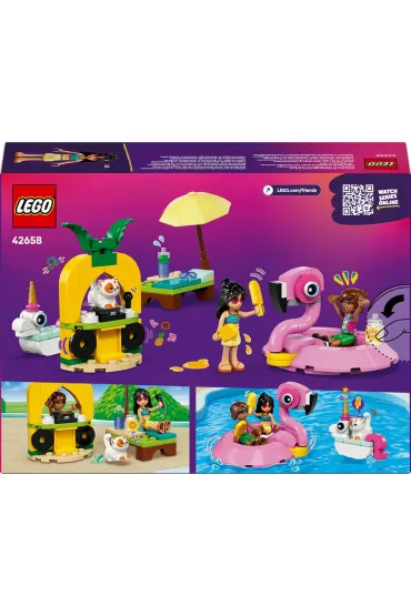LEGO Friends Impreza na basenie z jednoro�cem i flamingiem 42658