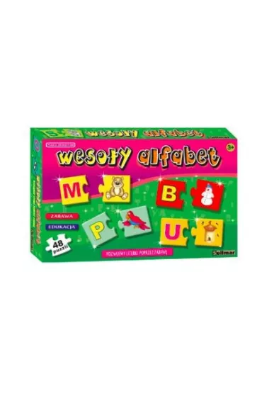 Puzzle edukacyjne 48 el. Weso�y alfabet Abino