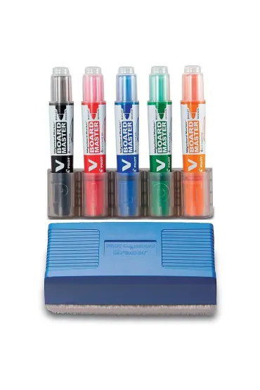 WPC Marker sucho�cieralny okr�g�y 5 kolor�w z akcesoriami PILOT PIKIT-VBM