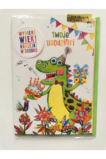 Pan Dragon Karnet Urodziny Smok