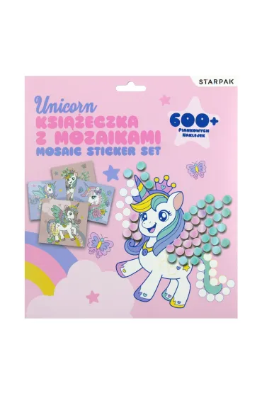 Zestaw kreatywny Ksi��eczka z mozaikami Unicorn STARPAK 549165