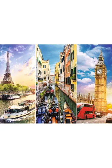 Puzzle 4000 el. Wycieczka po Europie Trefl