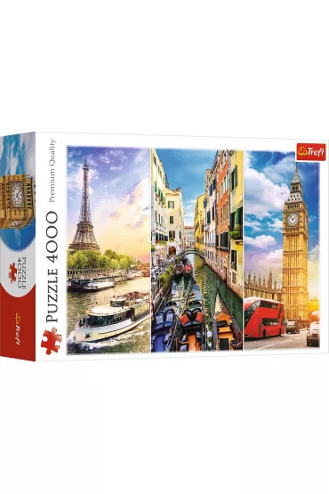 Puzzle 4000 el. Wycieczka po Europie Trefl