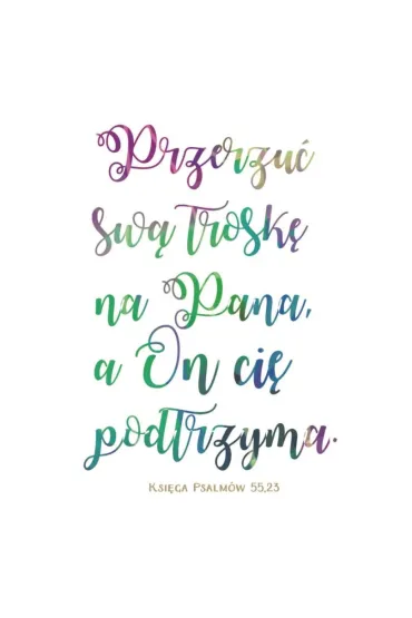 Kartka sk�adana Przerzu� sw� trosk�