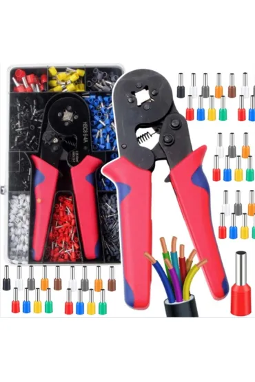 LeanToys Zaciskarka praska do tulejek kabli 1200el