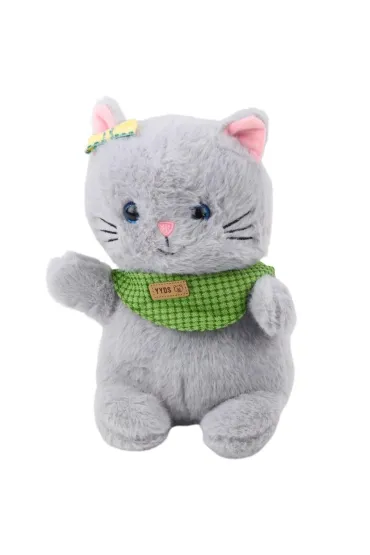 Maskotka Kot szary 22cm LeanToys