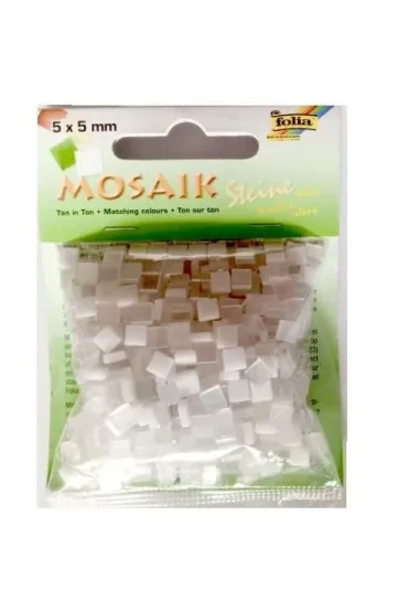 Galeria Hobby Kamyczki Ton in Ton bia�y 5x5mm