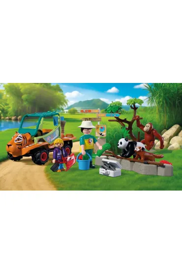 Playmobil Animals & Friends Opiekun zwierz�t z�pojazdem 72072