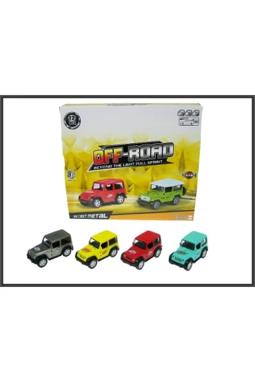 Auto terenowe z nap�dem 3 kolory 9cm Hipo