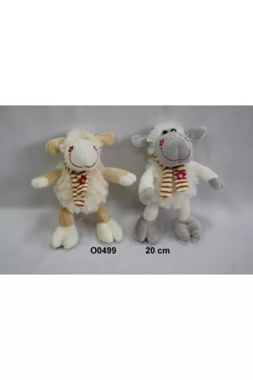 Owca 2wz z szalikiem w kwiatki 15cm Sun-Day