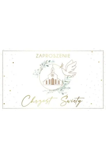 Armin Style ZAPROSZENIE CHRZEST 160X95 AS ZP-99 OP10SZT FOL
