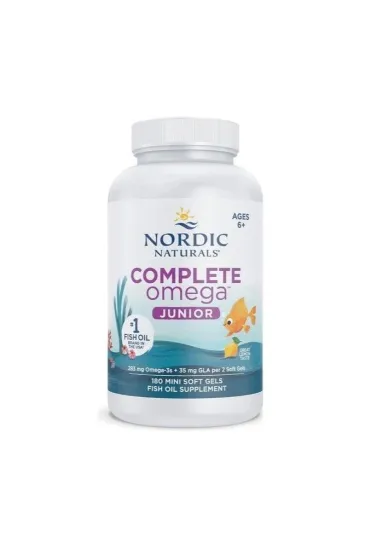 Nordic Naturals Complete Omega Junior Softgels Kwasy Omega 3-6-9 suplement diety dla dzieci w mini kapsu�kach Cytryna 180 szt.