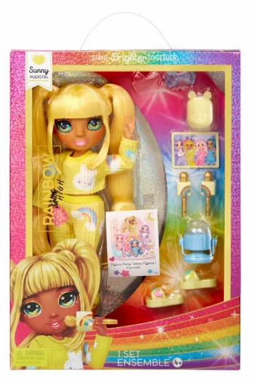 Rainbow High Junior Party Fashion Lalka Sunny Yellow Mga Entertainment