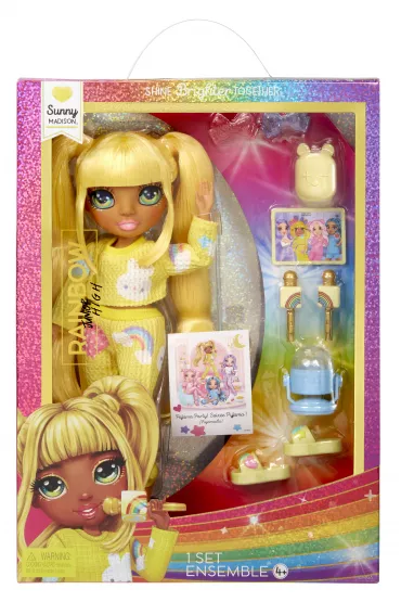 Rainbow High Junior Party Fashion Lalka Sunny Yellow Mga Entertainment