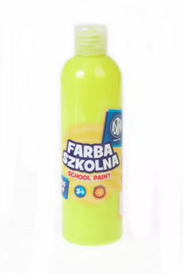 Astra Farba szkolna naturalna tempera fluorescencyjna cytrynowa 250 ml
