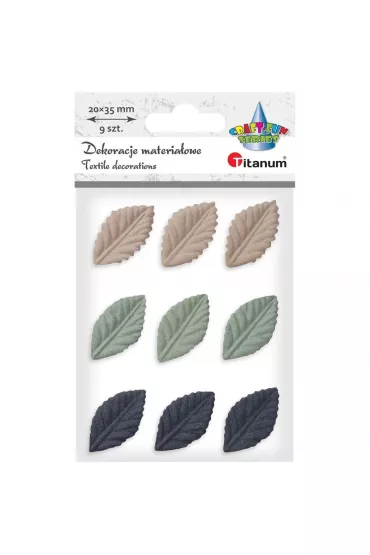 Titanum Li�cie materia�owe t�oczone 3D 20 x 35 mm