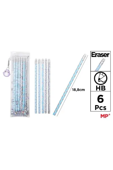Mp Main Paper Zestaw o��wk�w z gumk� w etiu Frosty 6 szt.