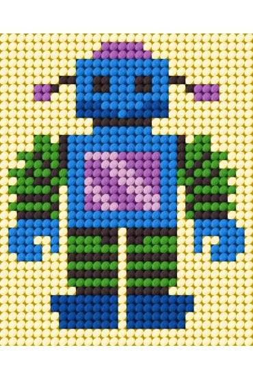 Zestaw do haftu Moje pierwsze wyszywanie Robot Anex-bis