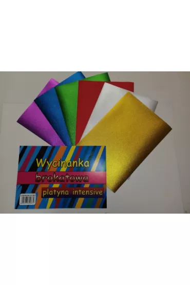 Cormoran Wycinanka A4 Brokatowa platyna Intensive 6 kartek
