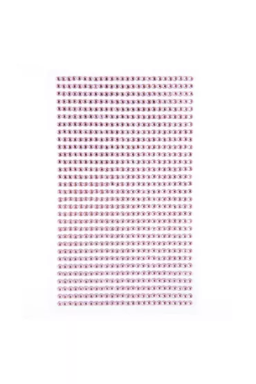 Dalprint Kryszta�ki samoprzylepne Light pink 3 mm 806 szt.