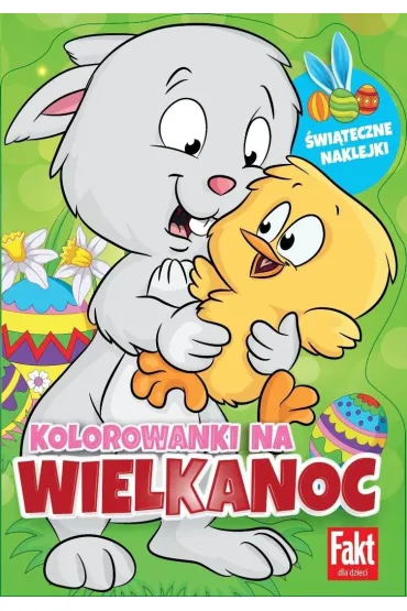 Kolorowanki na Wielkanoc. Brokatowe naklejki..