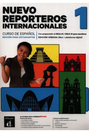 Reporteros Internacionales Nuevo 1. Podr�cznik. Poziom A1. Edycja hybrydowa - Delphine Rouchy, Sandrine Debras, Virginie Auberger Stuckle
