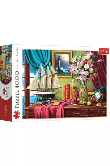 Puzzle 4000 el. Biurko odkrywc�w Trefl