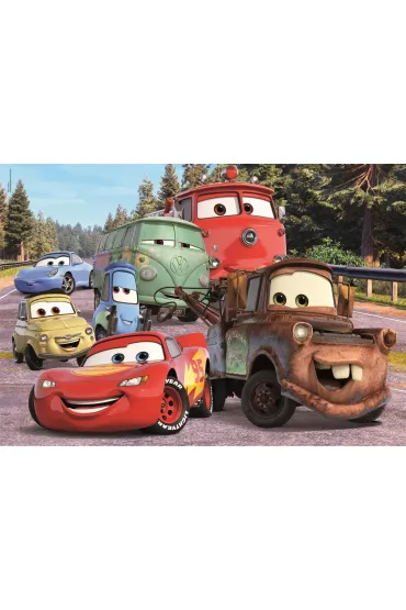 Puzzle 24 el. Maxi SuperColor. Cars on the road Clementoni
