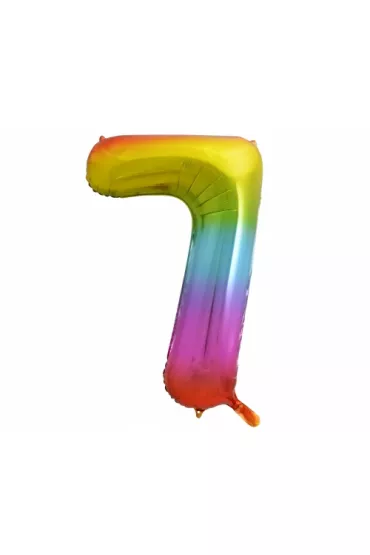 Godan Balon foliowy Cyfra 7 t�czowa 85cm