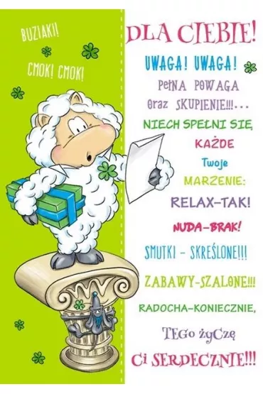 Stamp Karnet Smile B6 + koperta. Wz�r nr 01