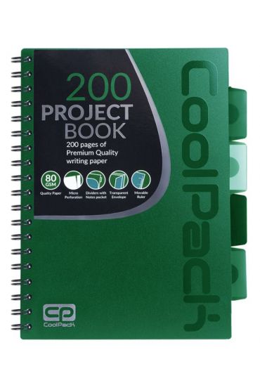 CoolPack Koobrulion B5 Green kratka 100 kartek