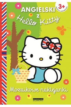 Angielski z Hello Kitty. 3+. Mozaikowe naklejanki. Zielone