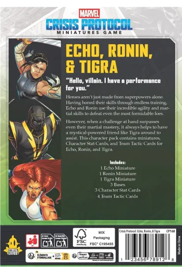 Marvel: Crisis Protocol - Echo, Ronin & Tigra - Character Pack Atomic Mass Games