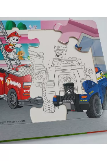 Niezwyk�e pojazdy piesk�w. Puzzle i kolorowanki. Psi Patrol