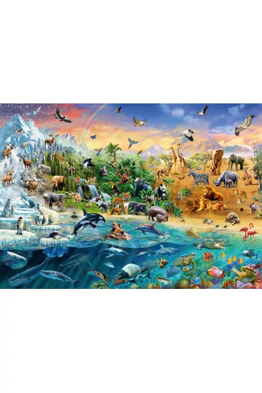 Puzzle 1000 el. Kr�lestwo zwierz�t Schmidt