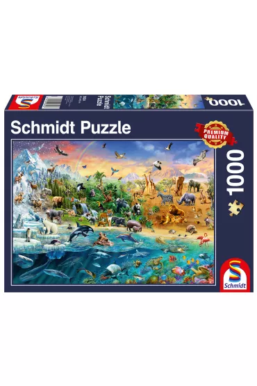 Puzzle 1000 el. Kr�lestwo zwierz�t Schmidt