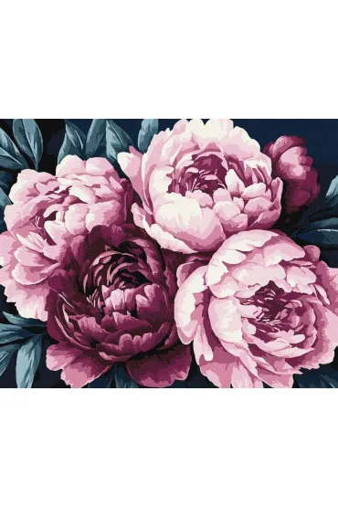 Malowania po numerach - P�atki kwiat�w 40x50cm