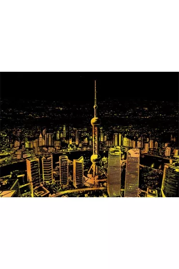 Twoje Hobby Shanghai. Magiczna zdrapka - wydrapywanka 40.0 x 28.5 cm