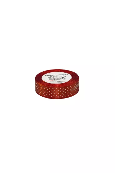 Wst��ka satynowa w kropki 25mm x 22m
