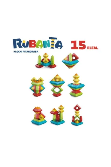 Klocki Pitagorasa 15 el. Rubanta