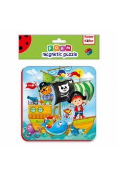 Puzzle piankowe magnetyczne 16 el. Piraci Roter Kafer