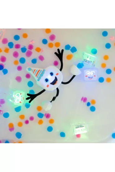Glo Pals Posta� do k�pieli Party Pal - zestaw z dwiema kostkami sensorycznymi �wiec�cymi w wodzie