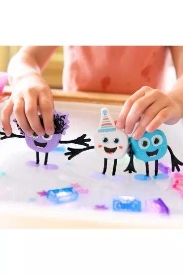 Glo Pals Posta� do k�pieli Party Pal - zestaw z dwiema kostkami sensorycznymi �wiec�cymi w wodzie
