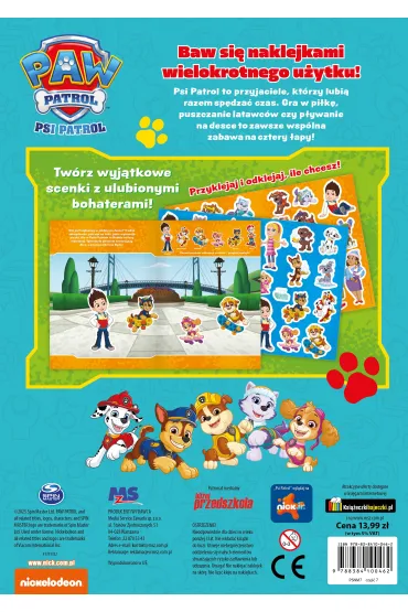 Wskakuj do akcji! Psi Patrol. Przyklejam Odklejam