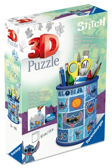 Puzzle 54 el. 3D Przybornik Disney Stitch Ravensburger